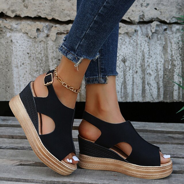Danielle - Relaxed Wedge Sandals