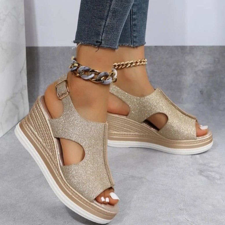 Danielle - Relaxed Wedge Sandals