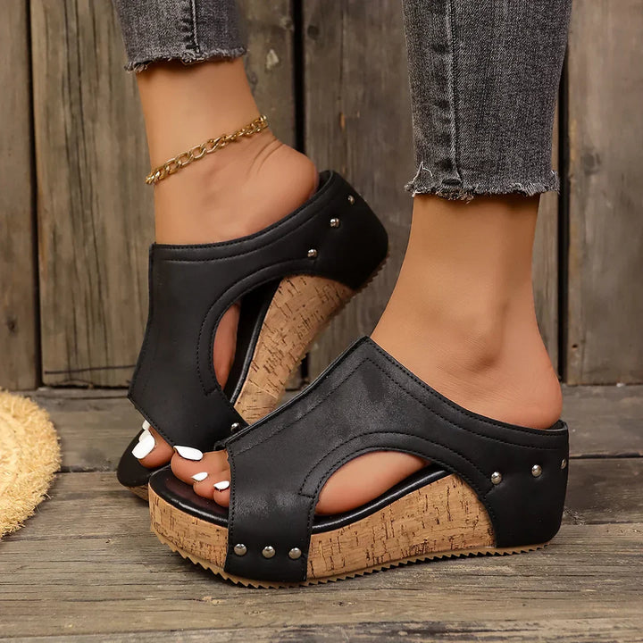 Scarlett - Lumi Stud Wedges