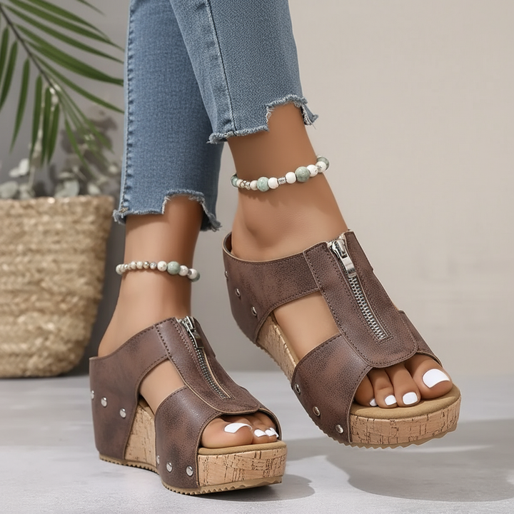 Amber - Stylish Wedge Sandals