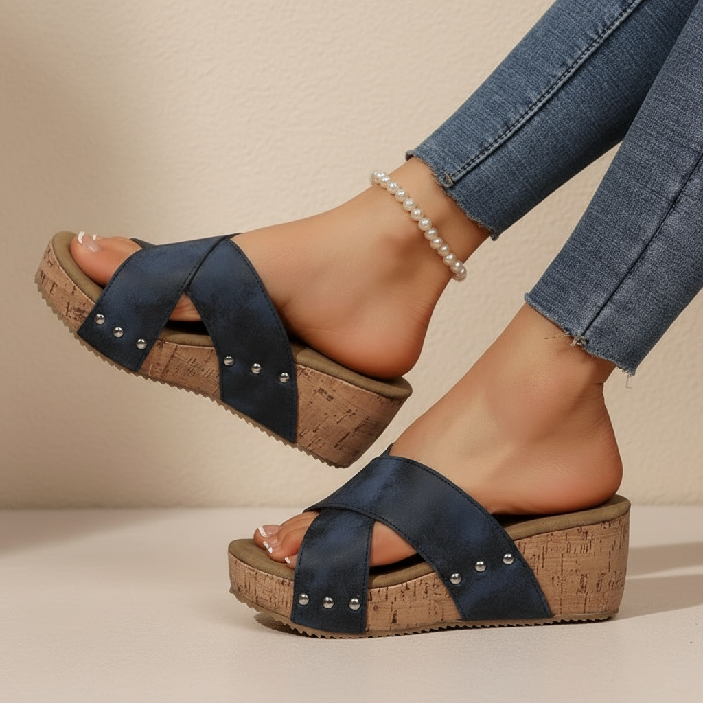 Nicole - Boho Wedge Sandals