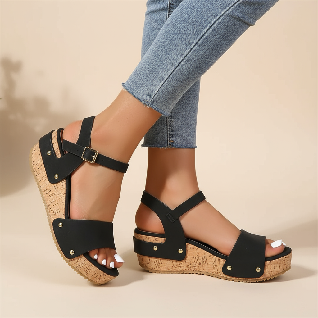 Katelyn - Elegant Wedge Sandals