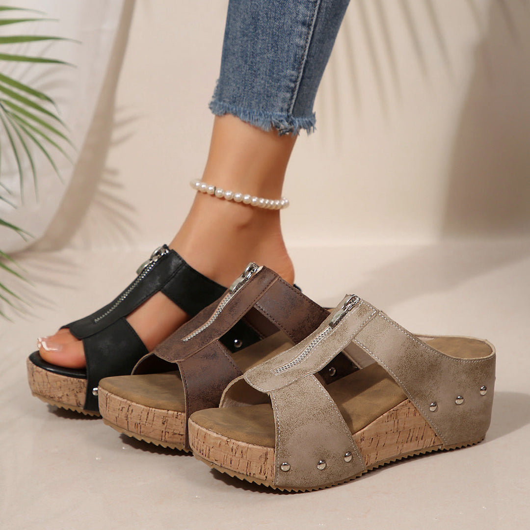 Amber - Stylish Wedge Sandals