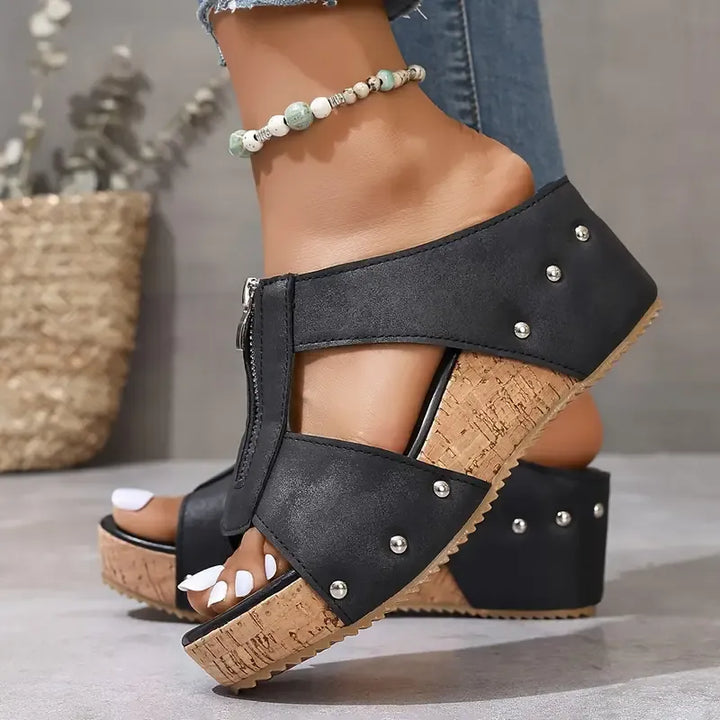 Amber - Stylish Wedge Sandals