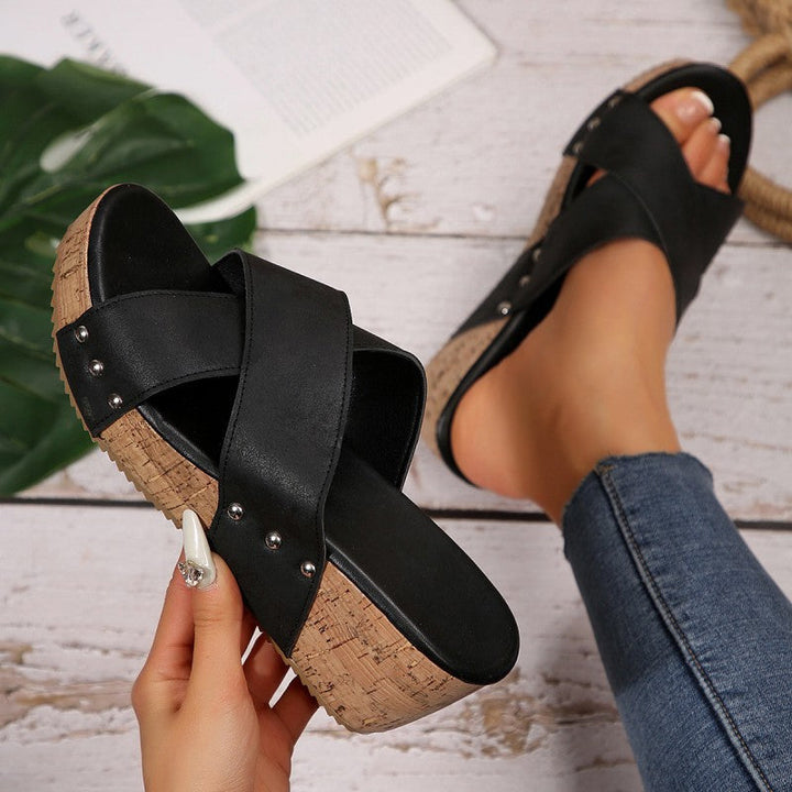 Nicole - Boho Wedge Sandals